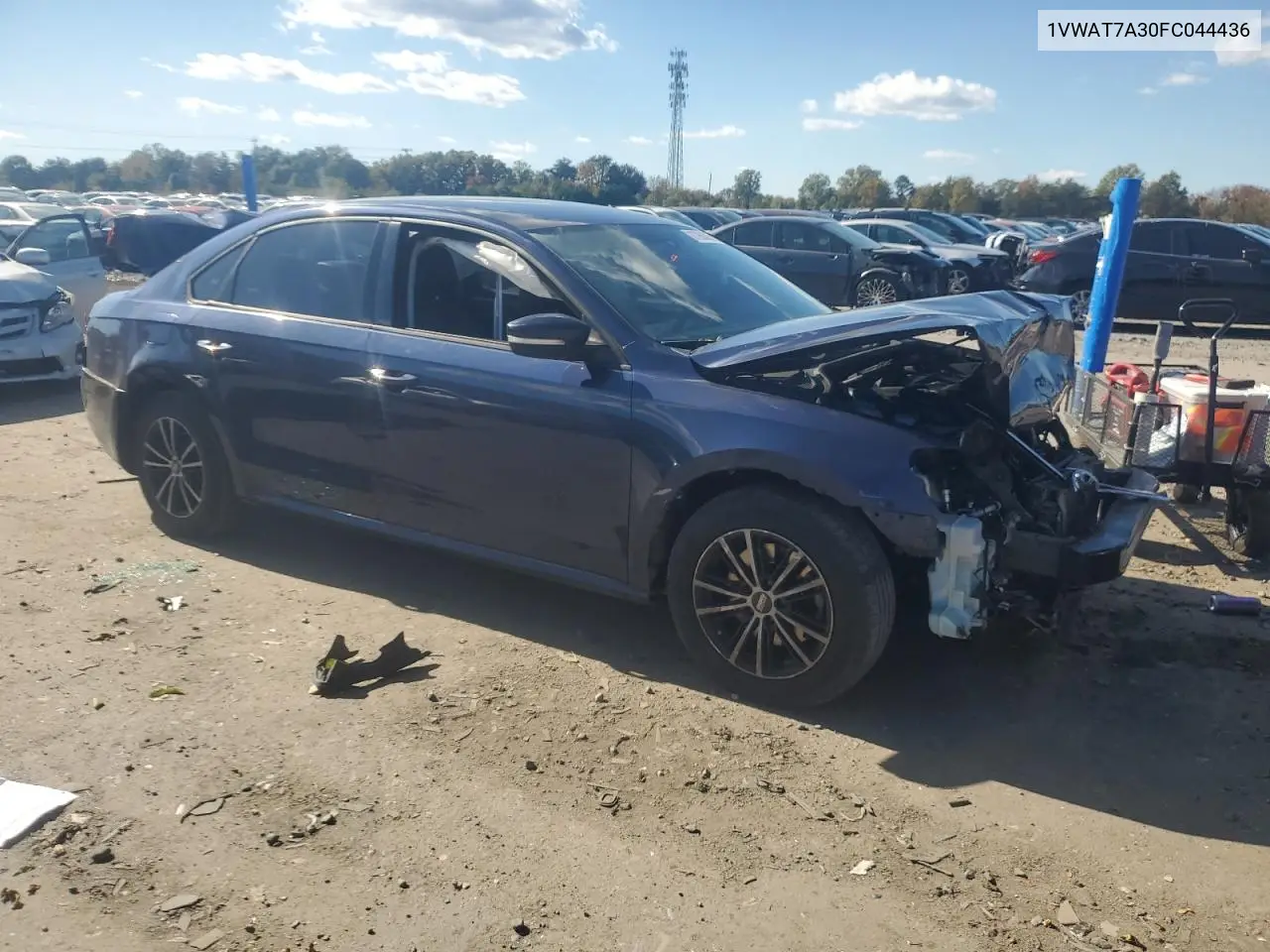 1VWAT7A30FC044436 2015 Volkswagen Passat S
