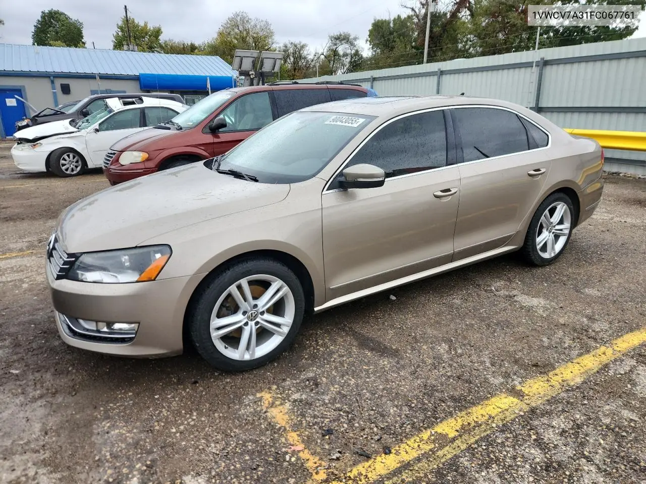 1VWCV7A31FC067761 2015 Volkswagen Passat Sel