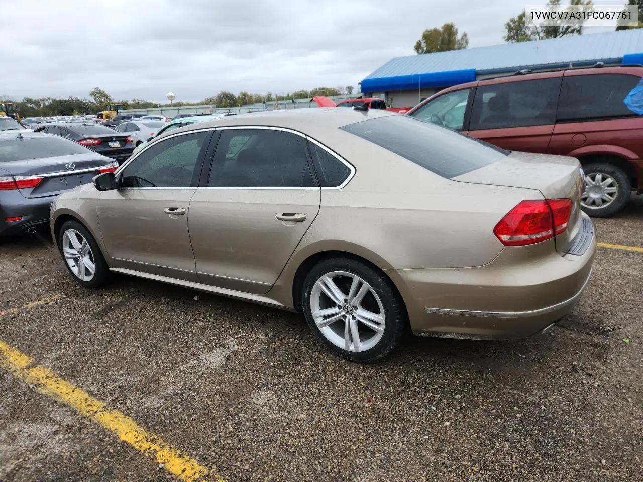 1VWCV7A31FC067761 2015 Volkswagen Passat Sel