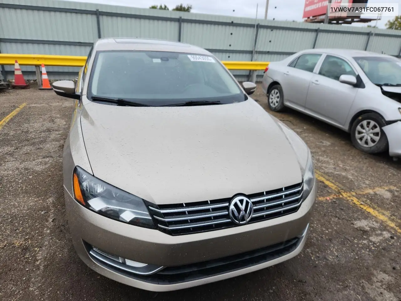 1VWCV7A31FC067761 2015 Volkswagen Passat Sel