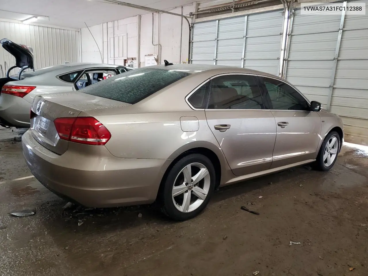 1VWAS7A31FC112388 2015 Volkswagen Passat S
