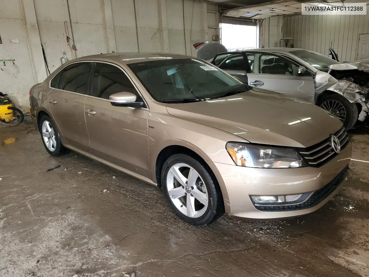 1VWAS7A31FC112388 2015 Volkswagen Passat S