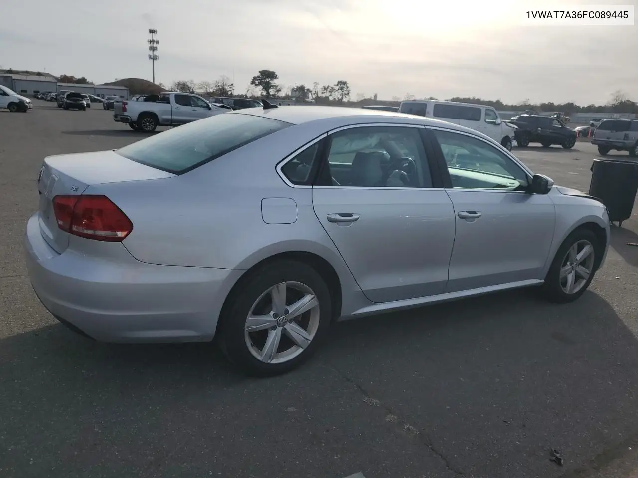 1VWAT7A36FC089445 2015 Volkswagen Passat S