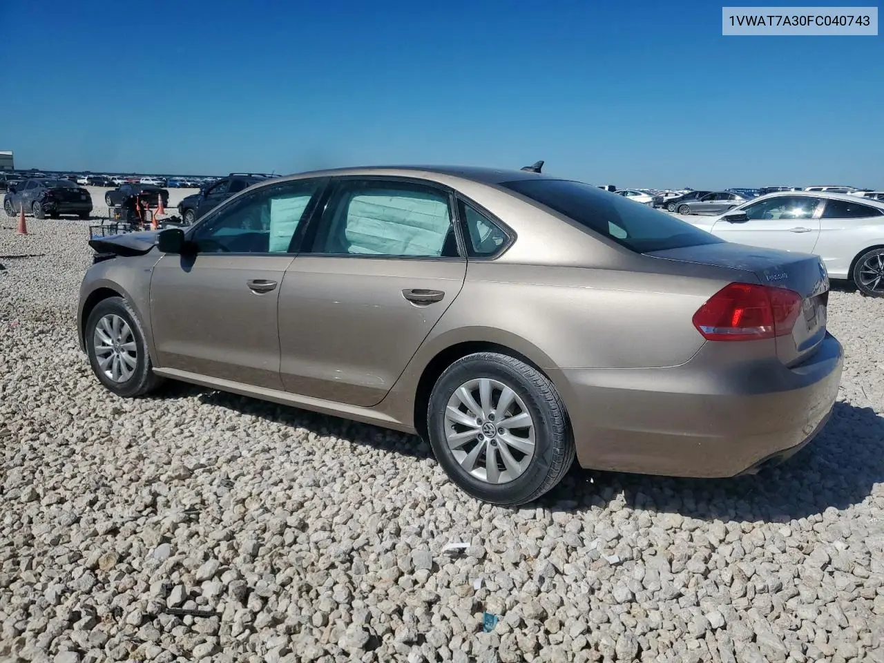 1VWAT7A30FC040743 2015 Volkswagen Passat S
