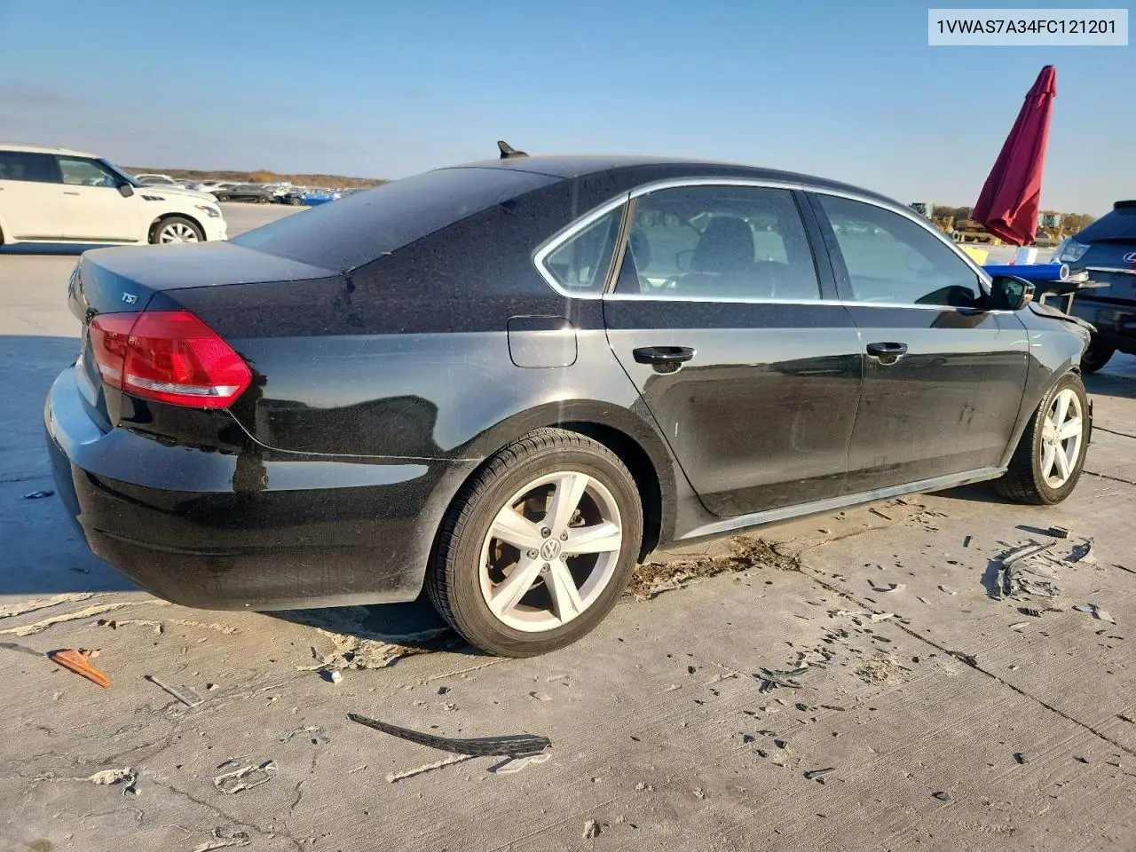 1VWAS7A34FC121201 2015 Volkswagen Passat S