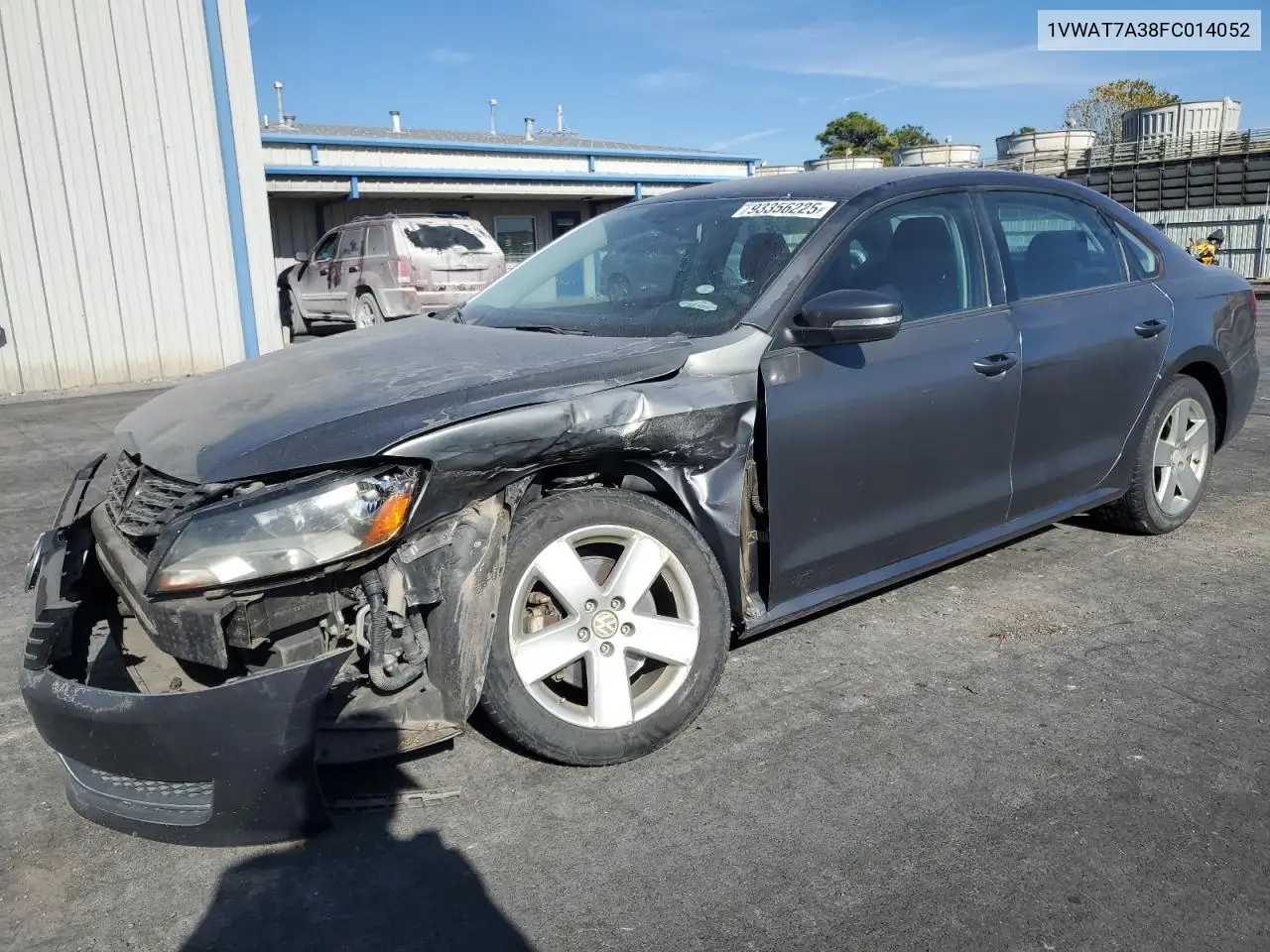 1VWAT7A38FC014052 2015 Volkswagen Passat S