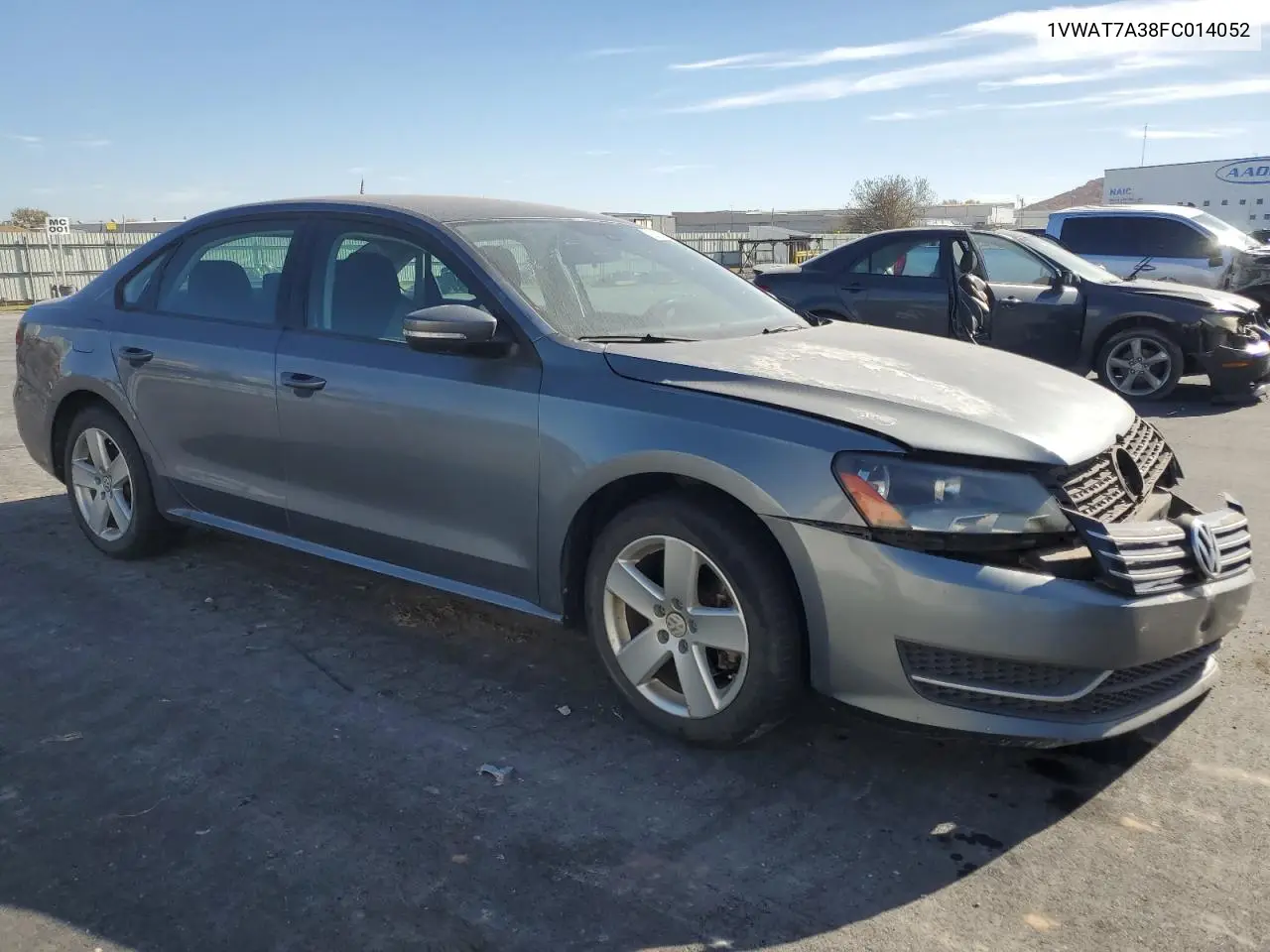 1VWAT7A38FC014052 2015 Volkswagen Passat S