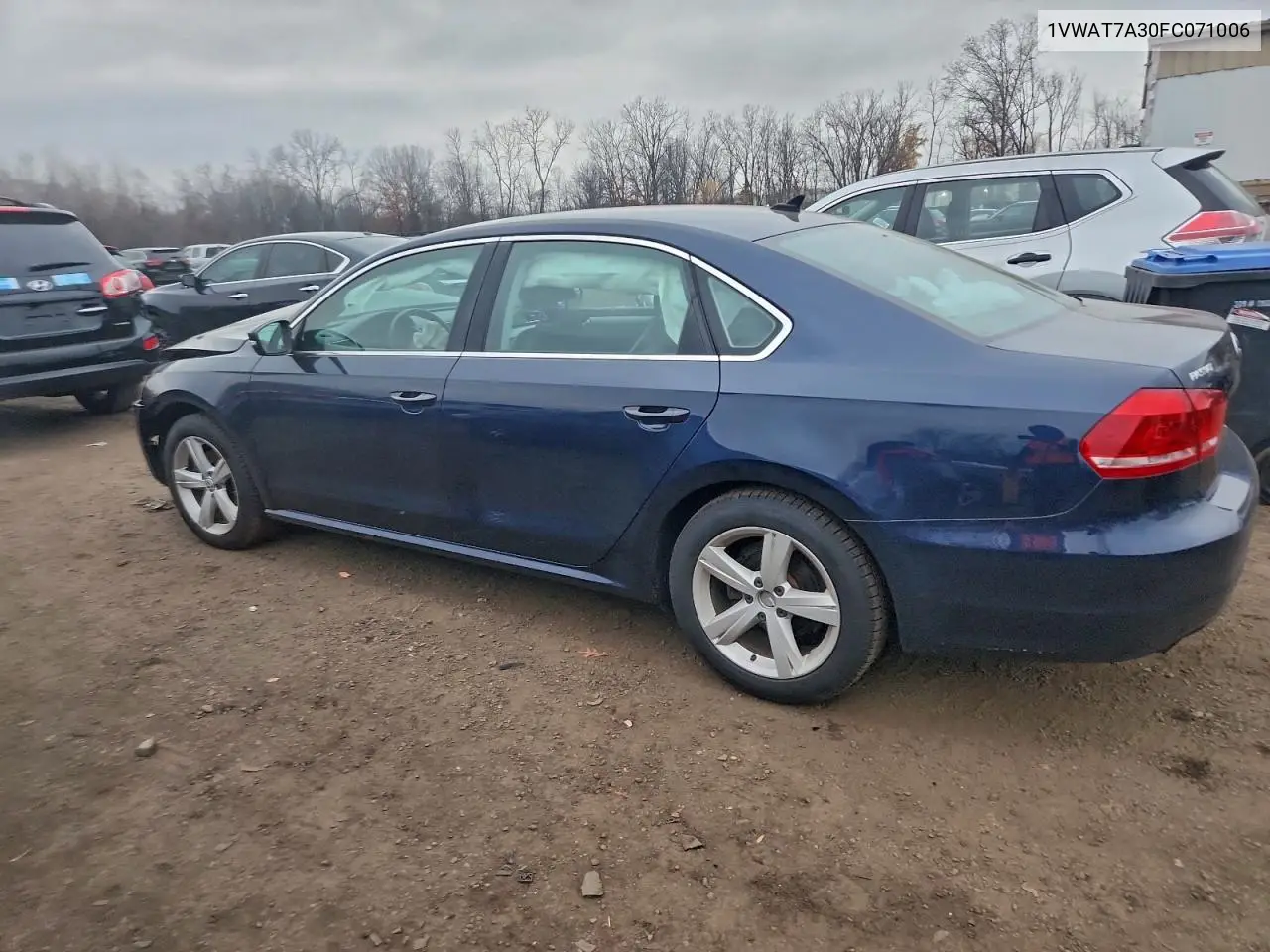 1VWAT7A30FC071006 2015 Volkswagen Passat S