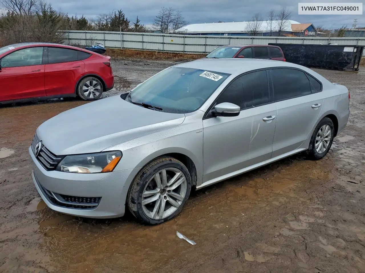 1VWAT7A31FC049001 2015 Volkswagen Passat S