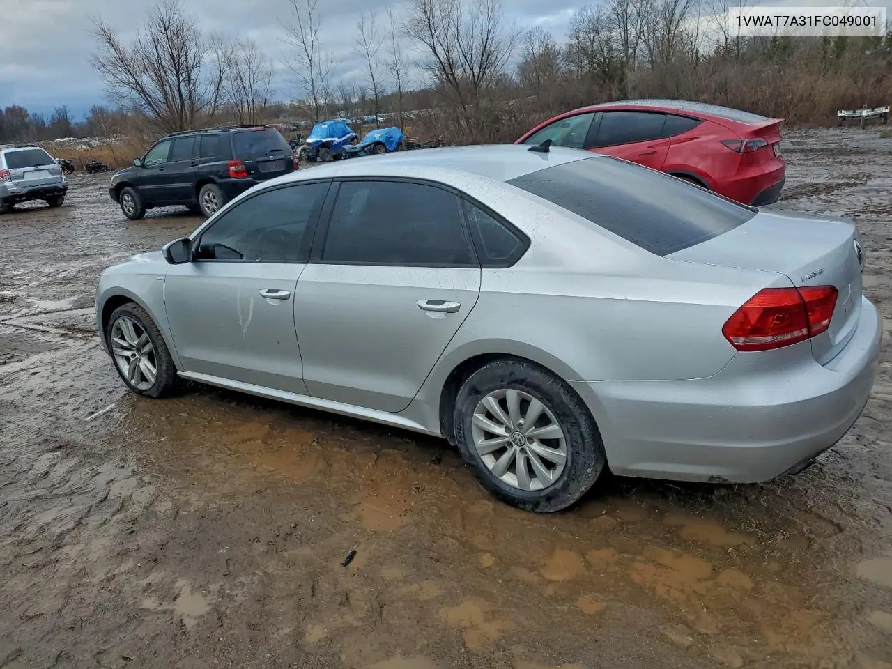 1VWAT7A31FC049001 2015 Volkswagen Passat S