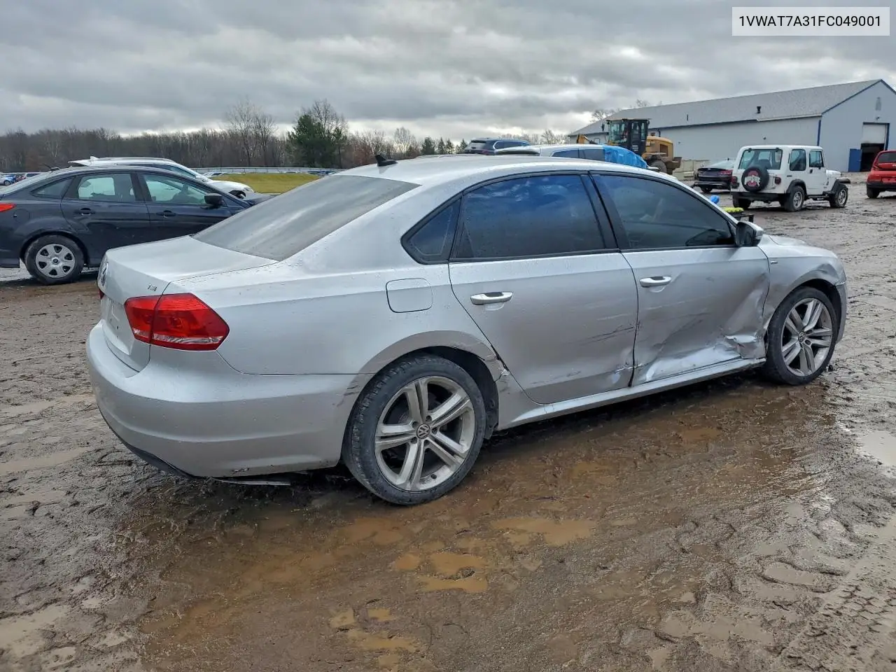 1VWAT7A31FC049001 2015 Volkswagen Passat S