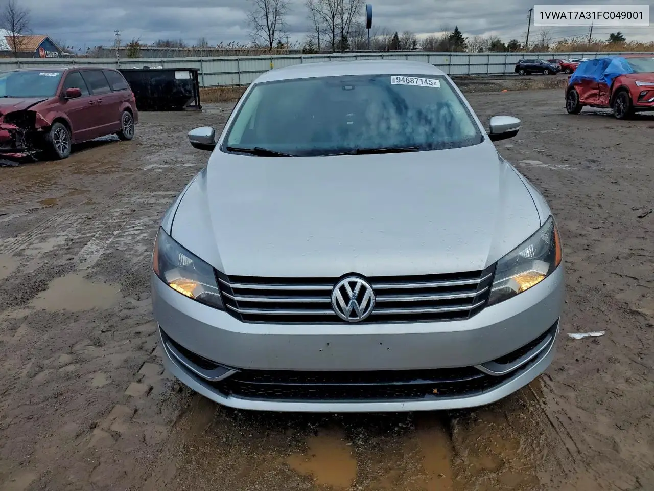1VWAT7A31FC049001 2015 Volkswagen Passat S