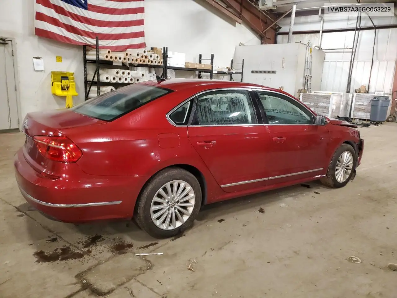 1VWBS7A36GC053229 2016 Volkswagen Passat Se