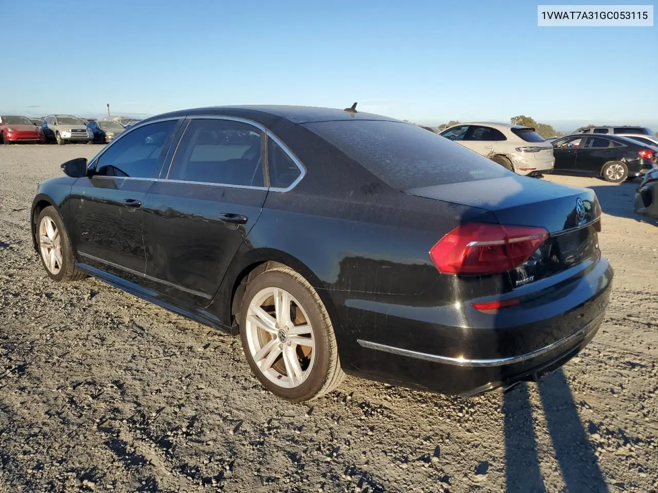 1VWAT7A31GC053115 2016 Volkswagen Passat S