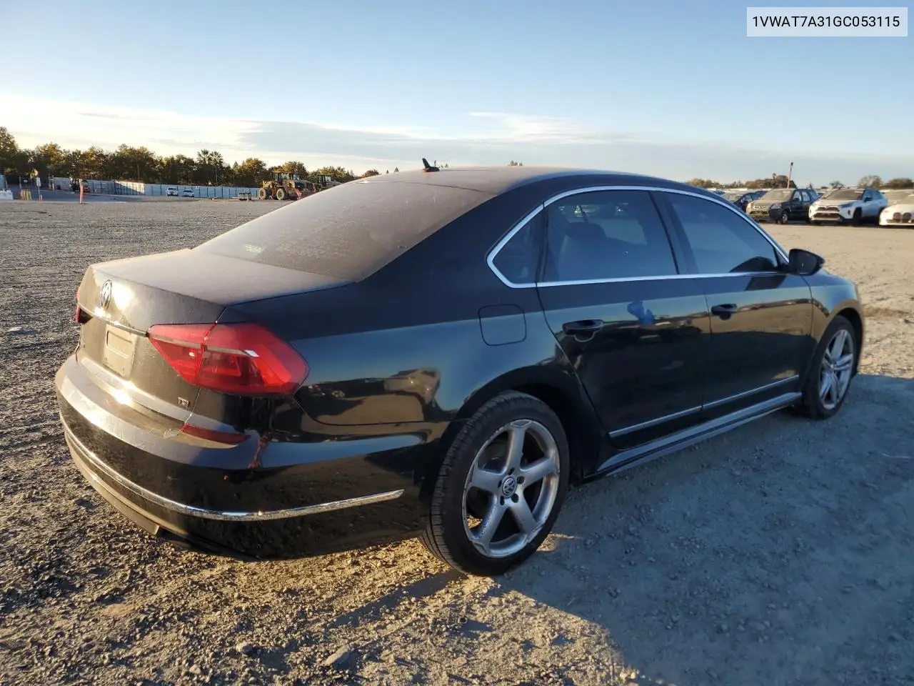 1VWAT7A31GC053115 2016 Volkswagen Passat S