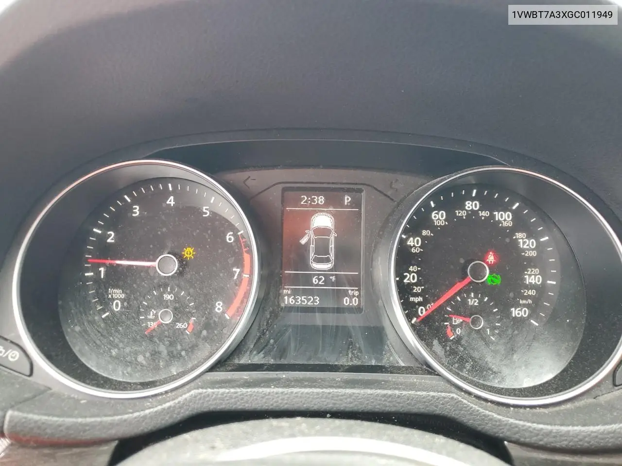 1VWBT7A3XGC011949 2016 Volkswagen Passat Se