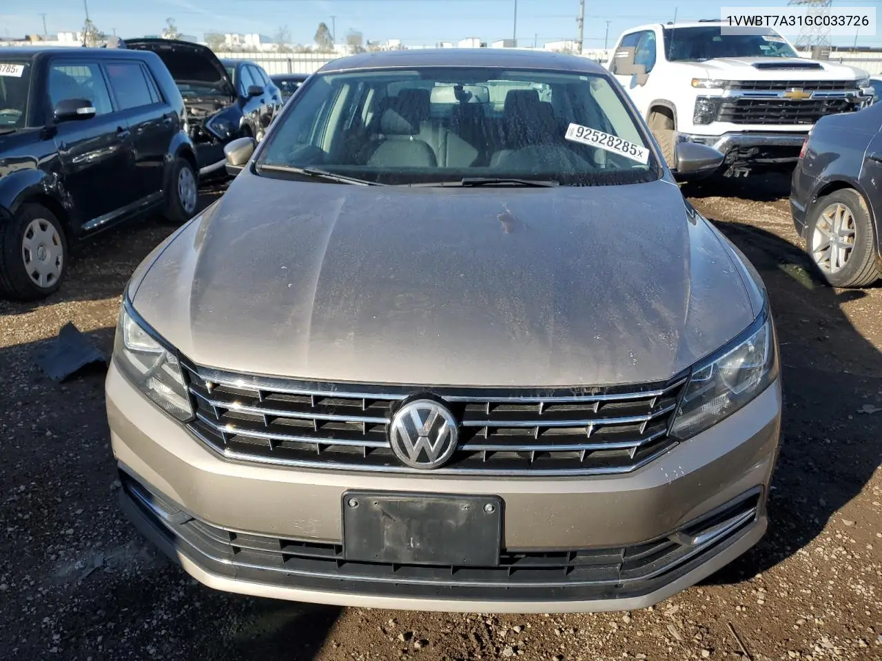 1VWBT7A31GC033726 2016 Volkswagen Passat Se
