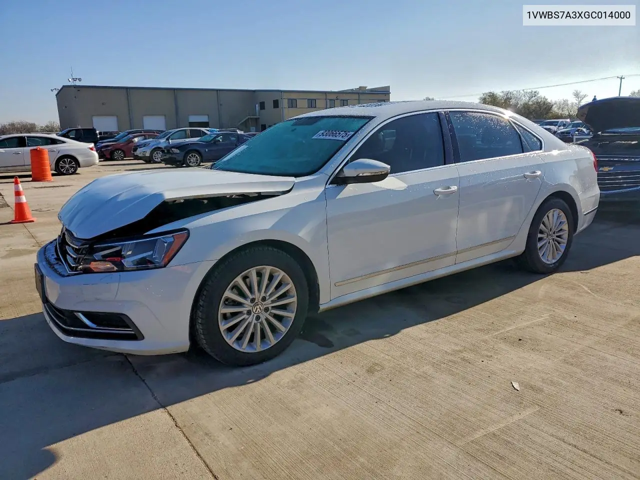 1VWBS7A3XGC014000 2016 Volkswagen Passat Se