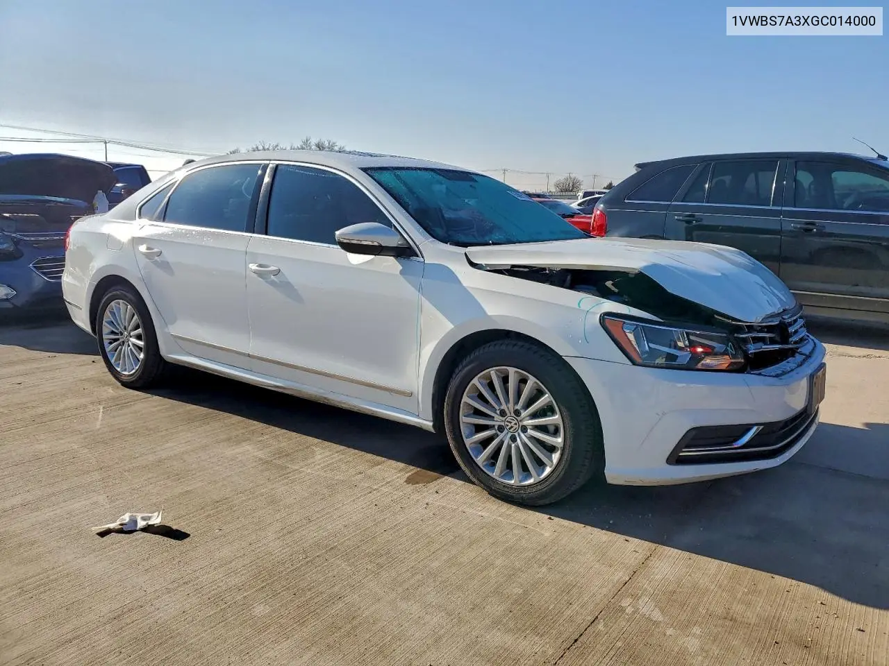 1VWBS7A3XGC014000 2016 Volkswagen Passat Se