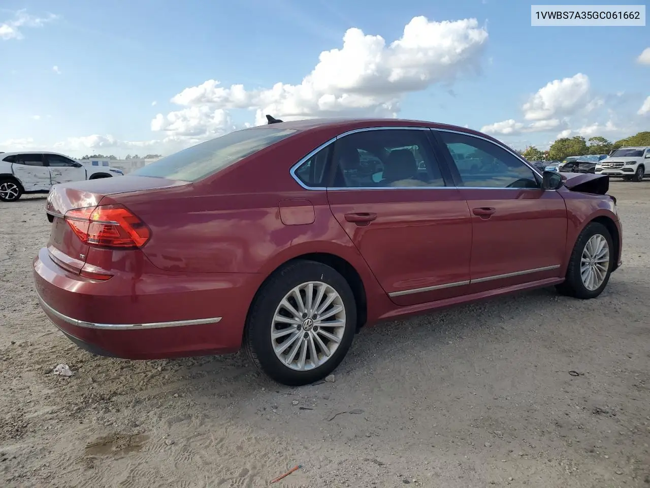 1VWBS7A35GC061662 2016 Volkswagen Passat Se