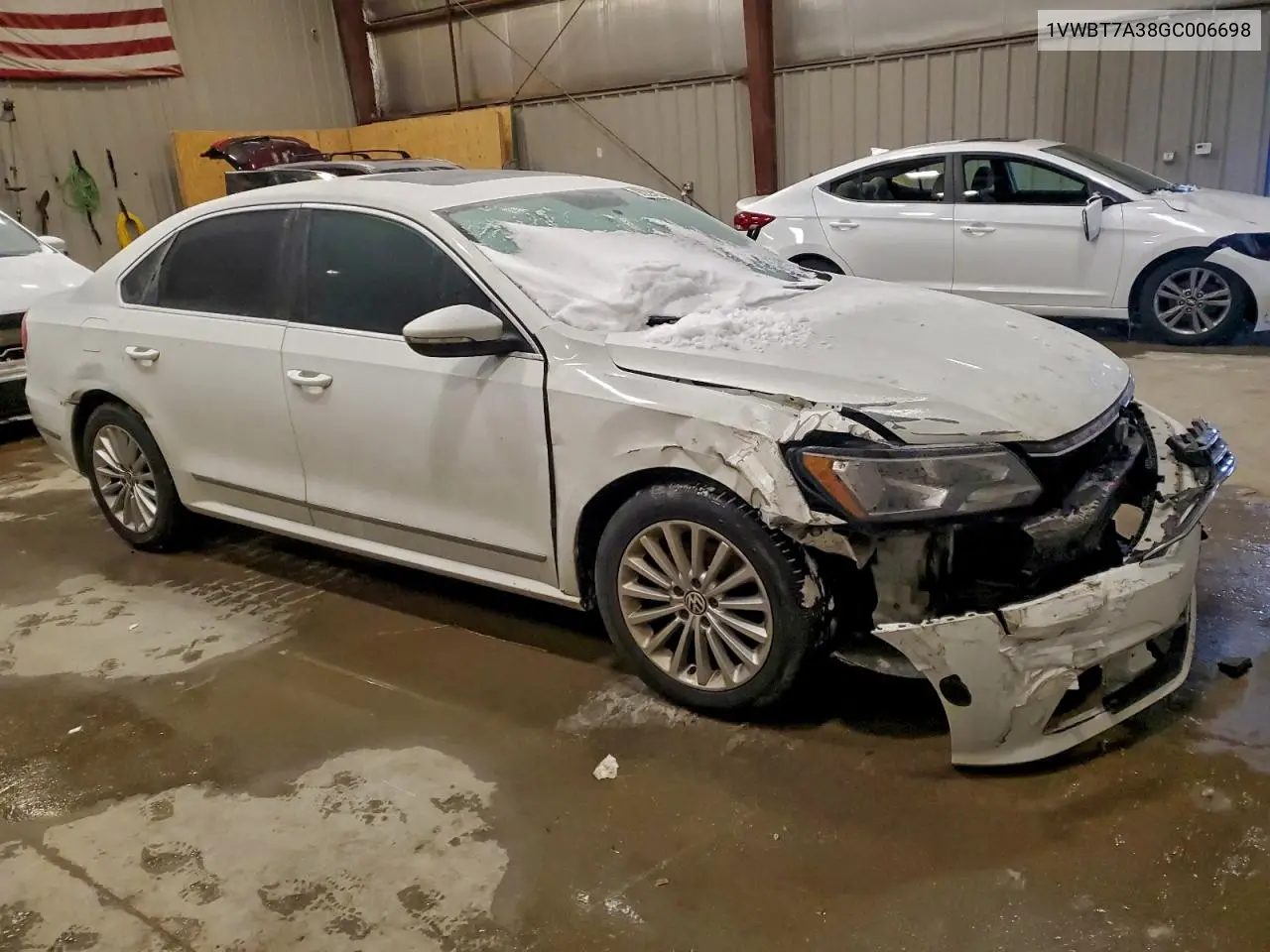 1VWBT7A38GC006698 2016 Volkswagen Passat Se