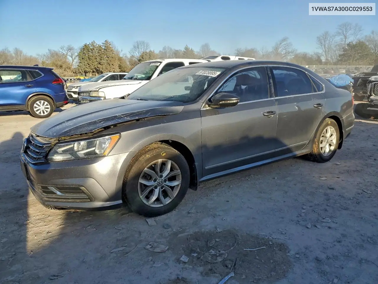 1VWAS7A30GC029553 2016 Volkswagen Passat S