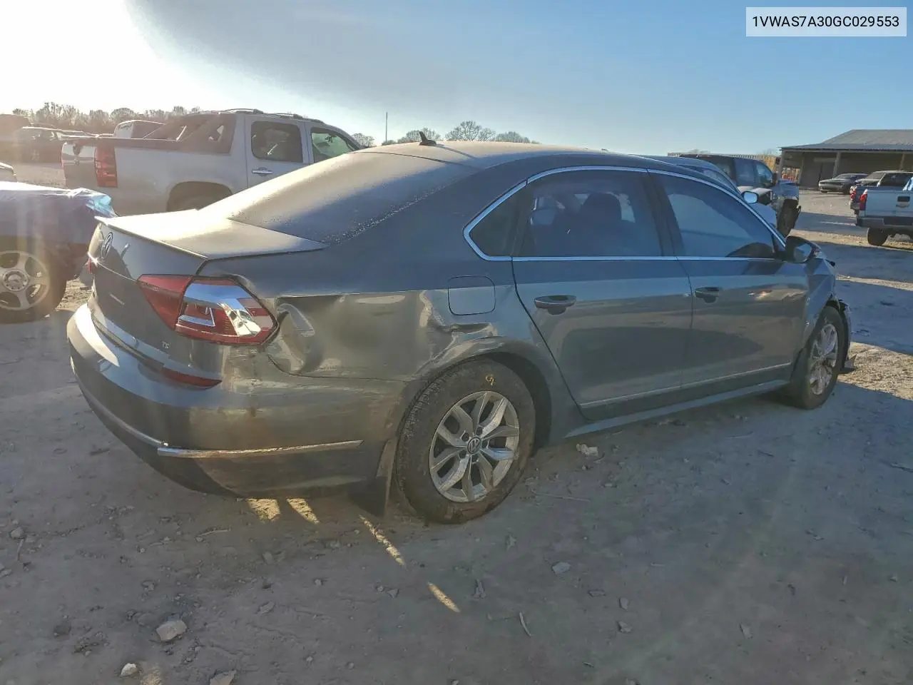 1VWAS7A30GC029553 2016 Volkswagen Passat S