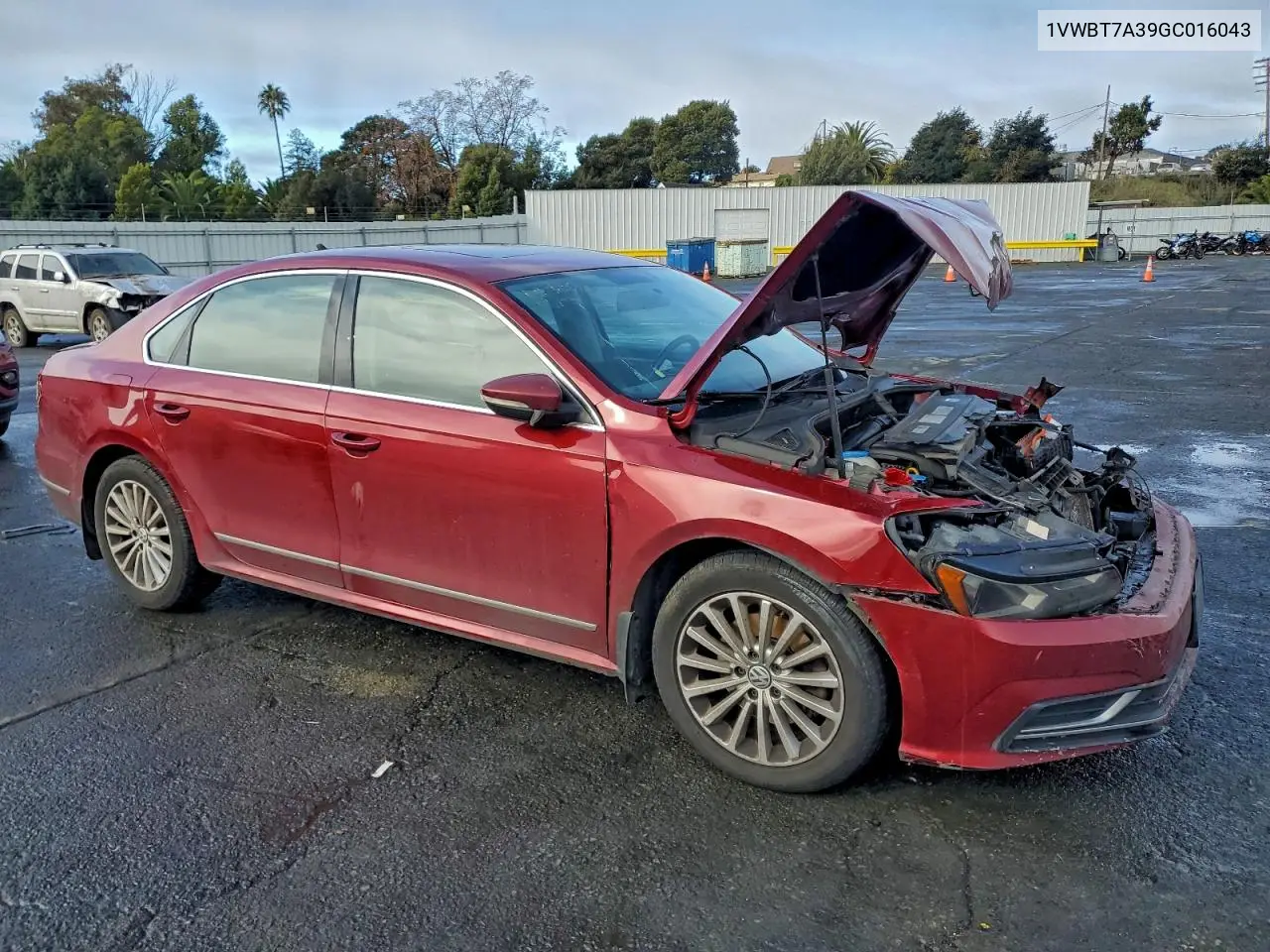 1VWBT7A39GC016043 2016 Volkswagen Passat Se