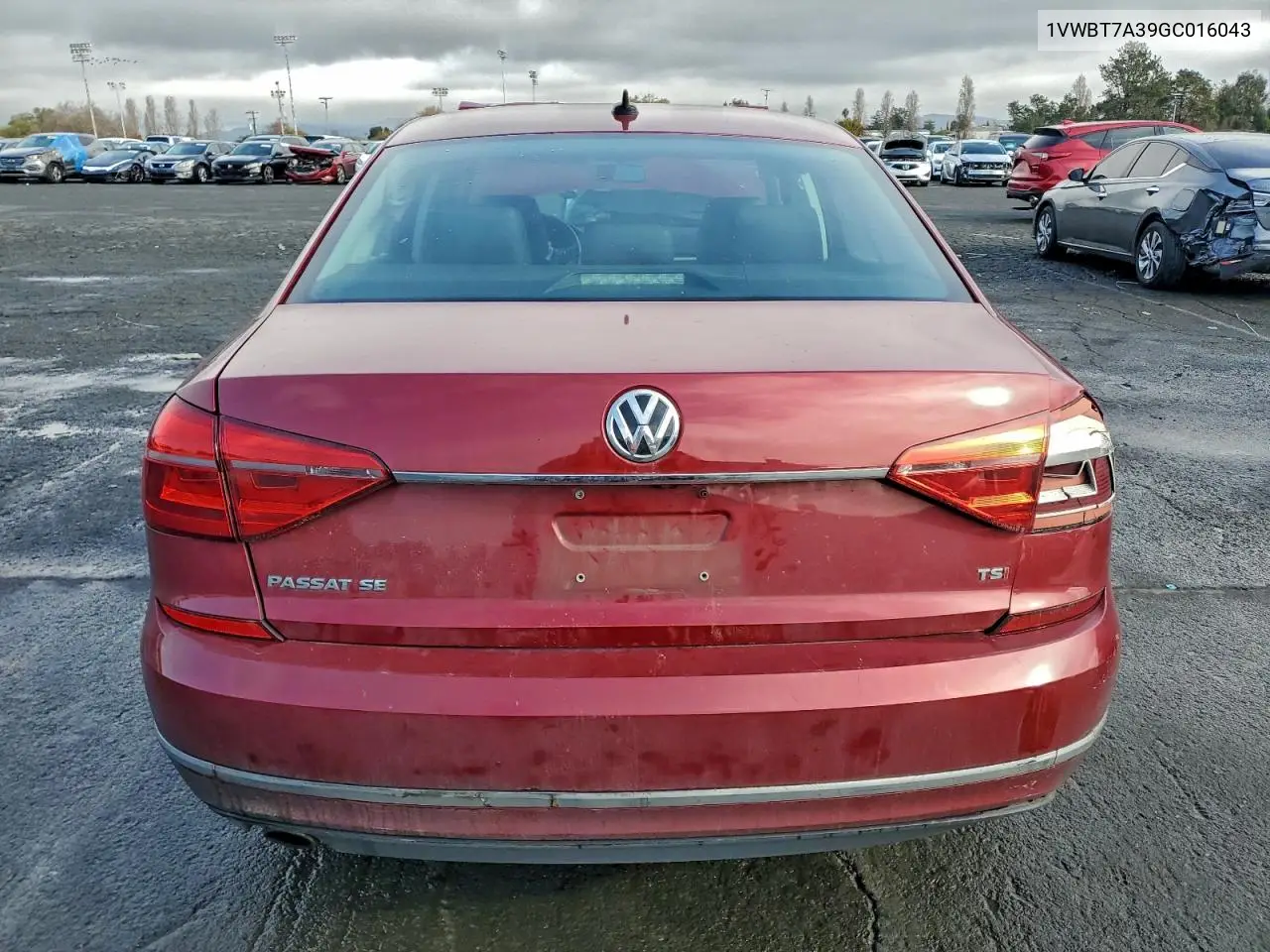 1VWBT7A39GC016043 2016 Volkswagen Passat Se
