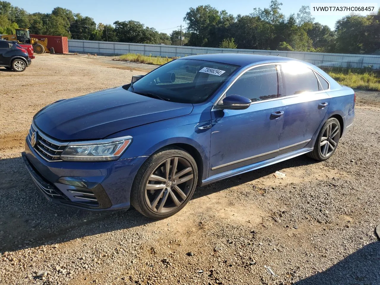 1VWDT7A37HC068457 2017 Volkswagen Passat R-Line