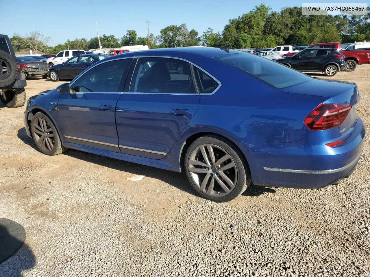 1VWDT7A37HC068457 2017 Volkswagen Passat R-Line