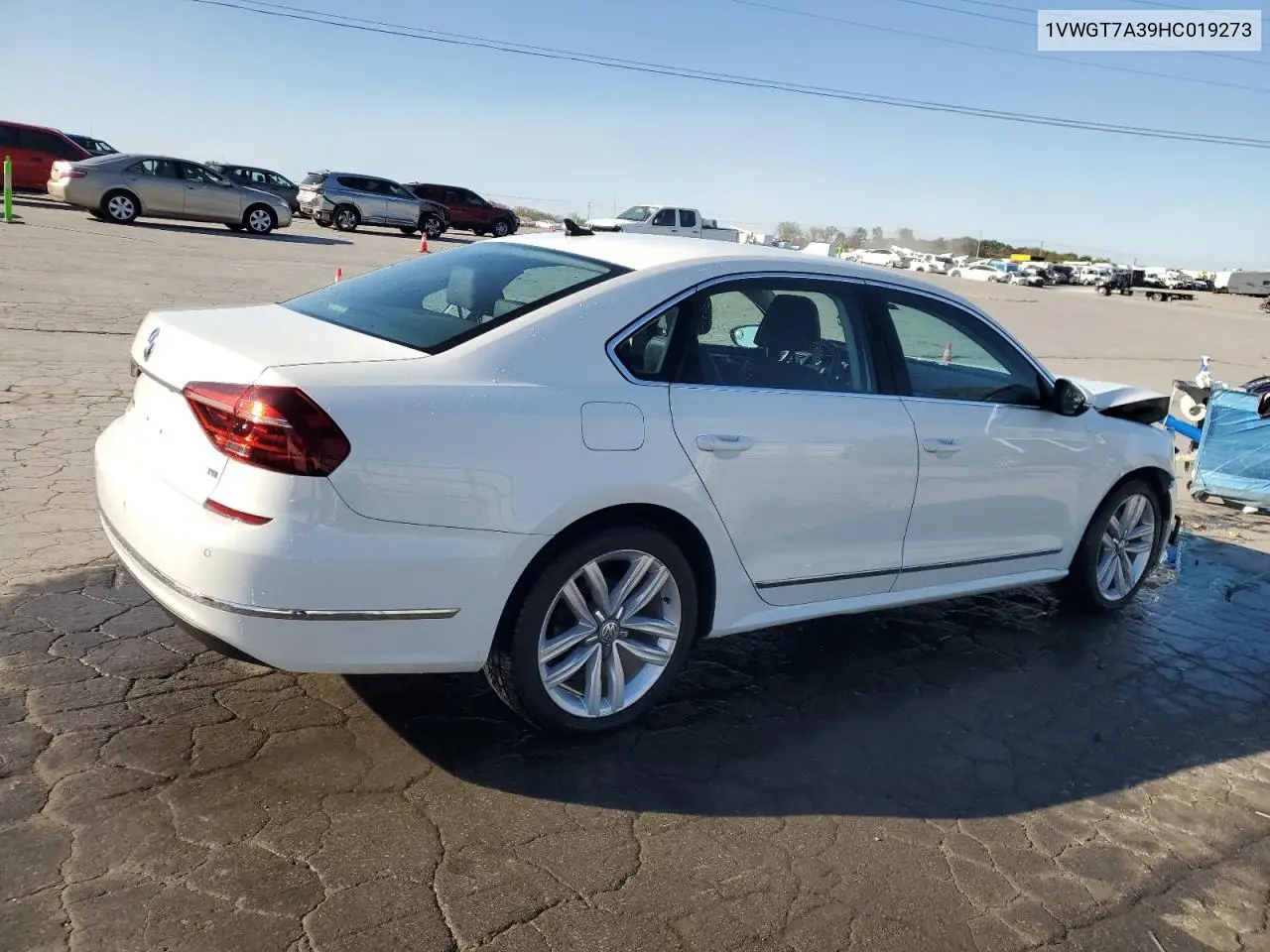 1VWGT7A39HC019273 2017 Volkswagen Passat Se