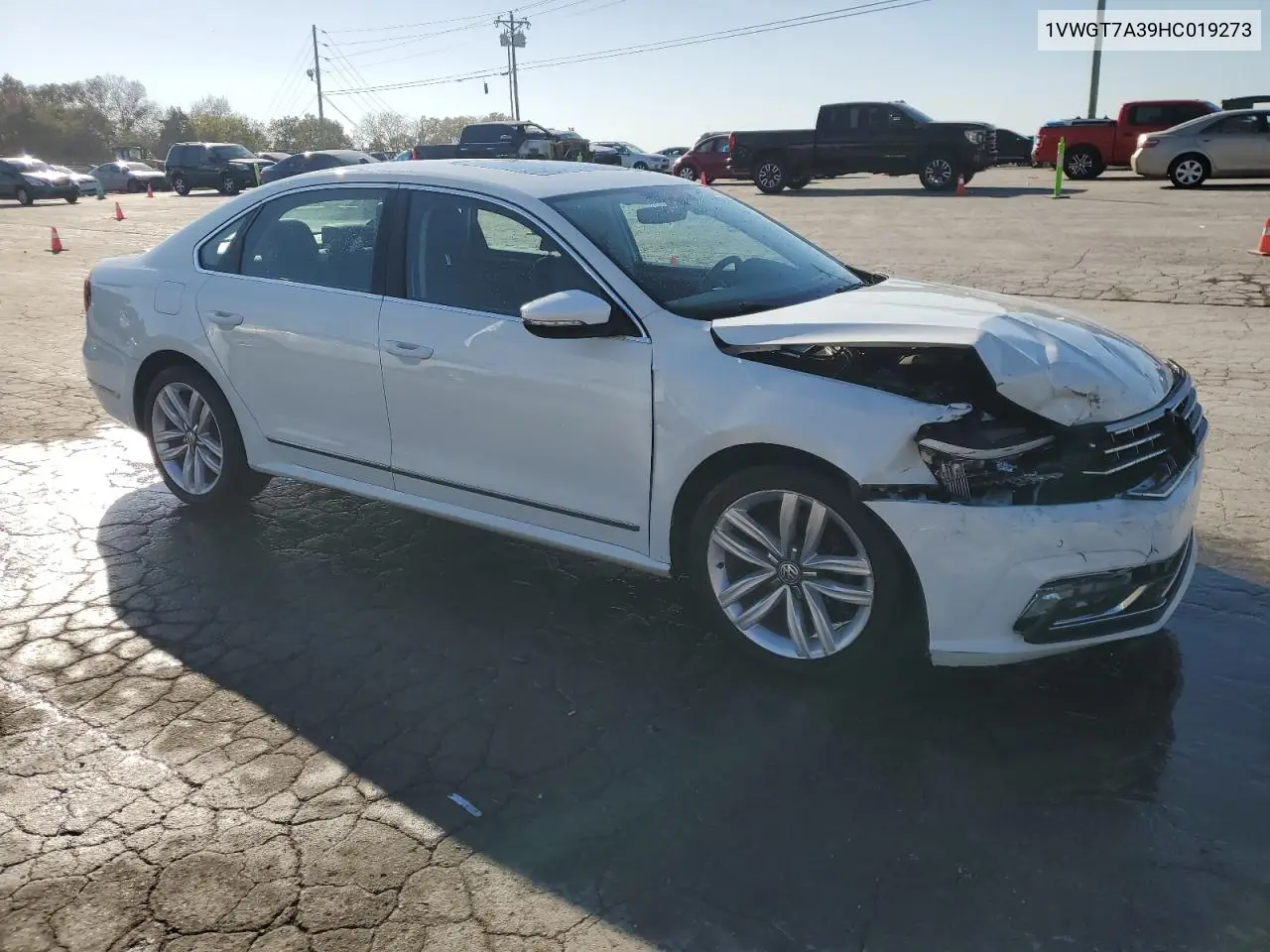 1VWGT7A39HC019273 2017 Volkswagen Passat Se