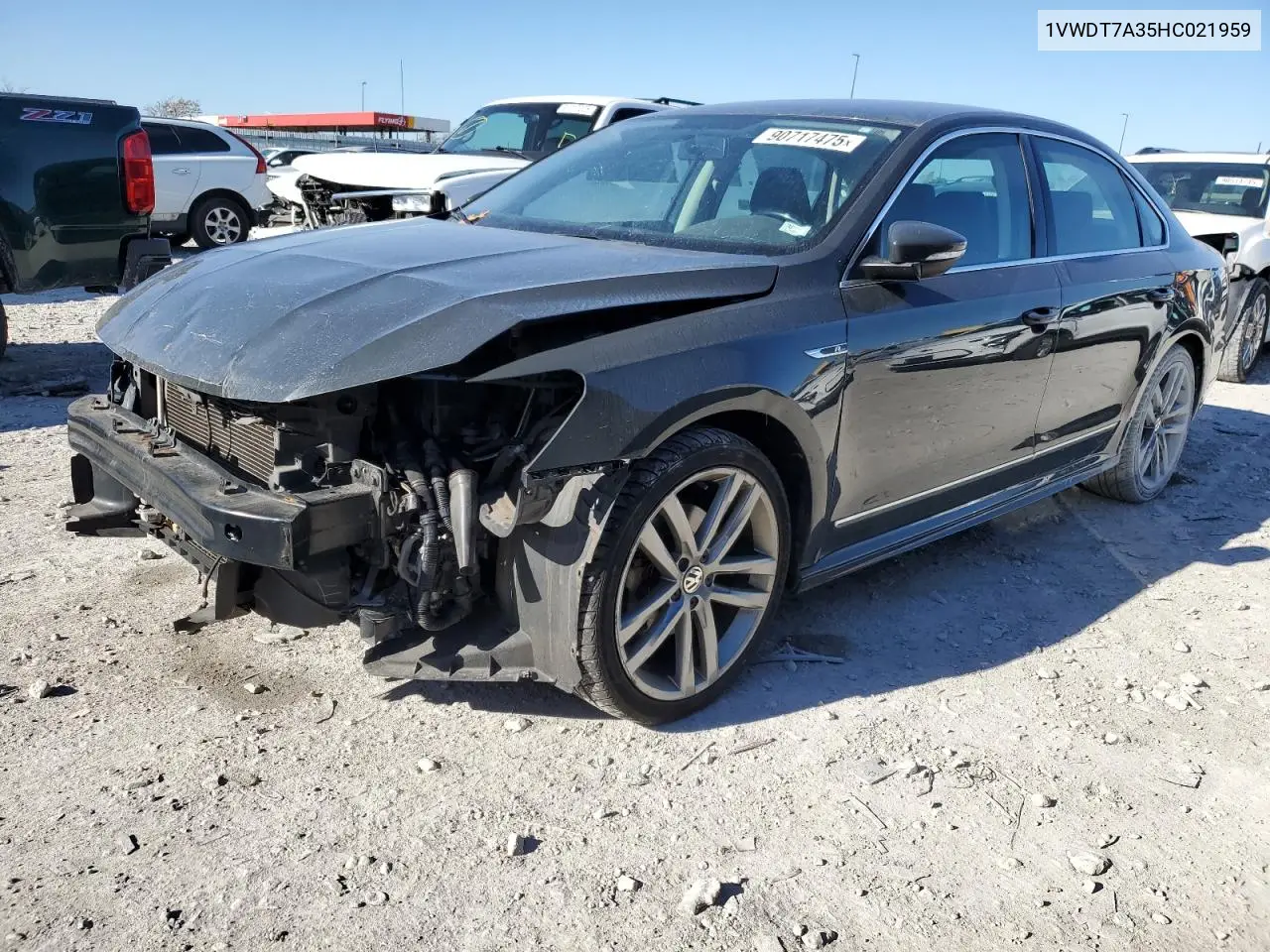 1VWDT7A35HC021959 2017 Volkswagen Passat R-Line