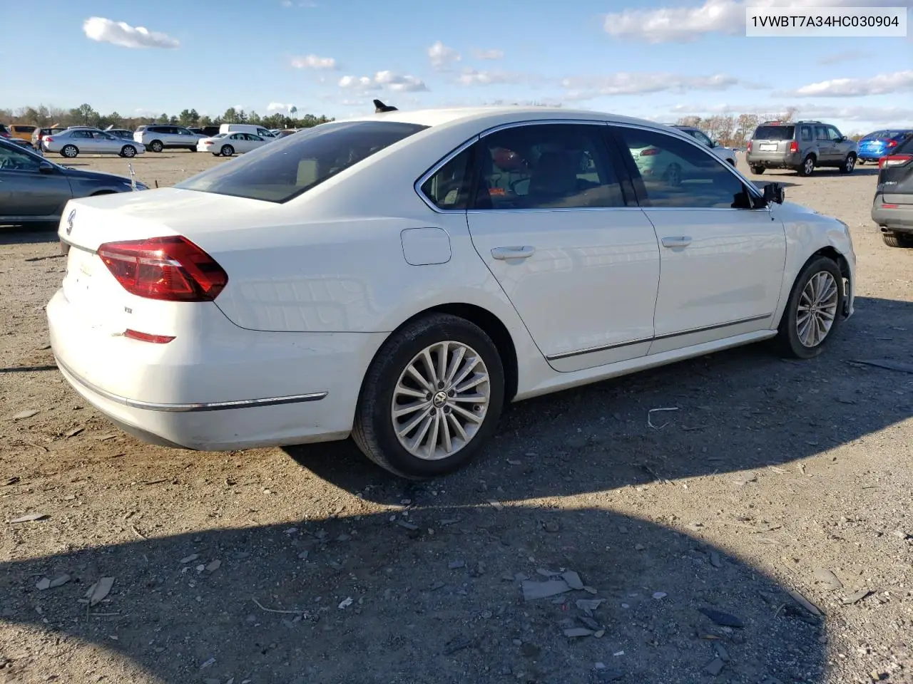 1VWBT7A34HC030904 2017 Volkswagen Passat Se
