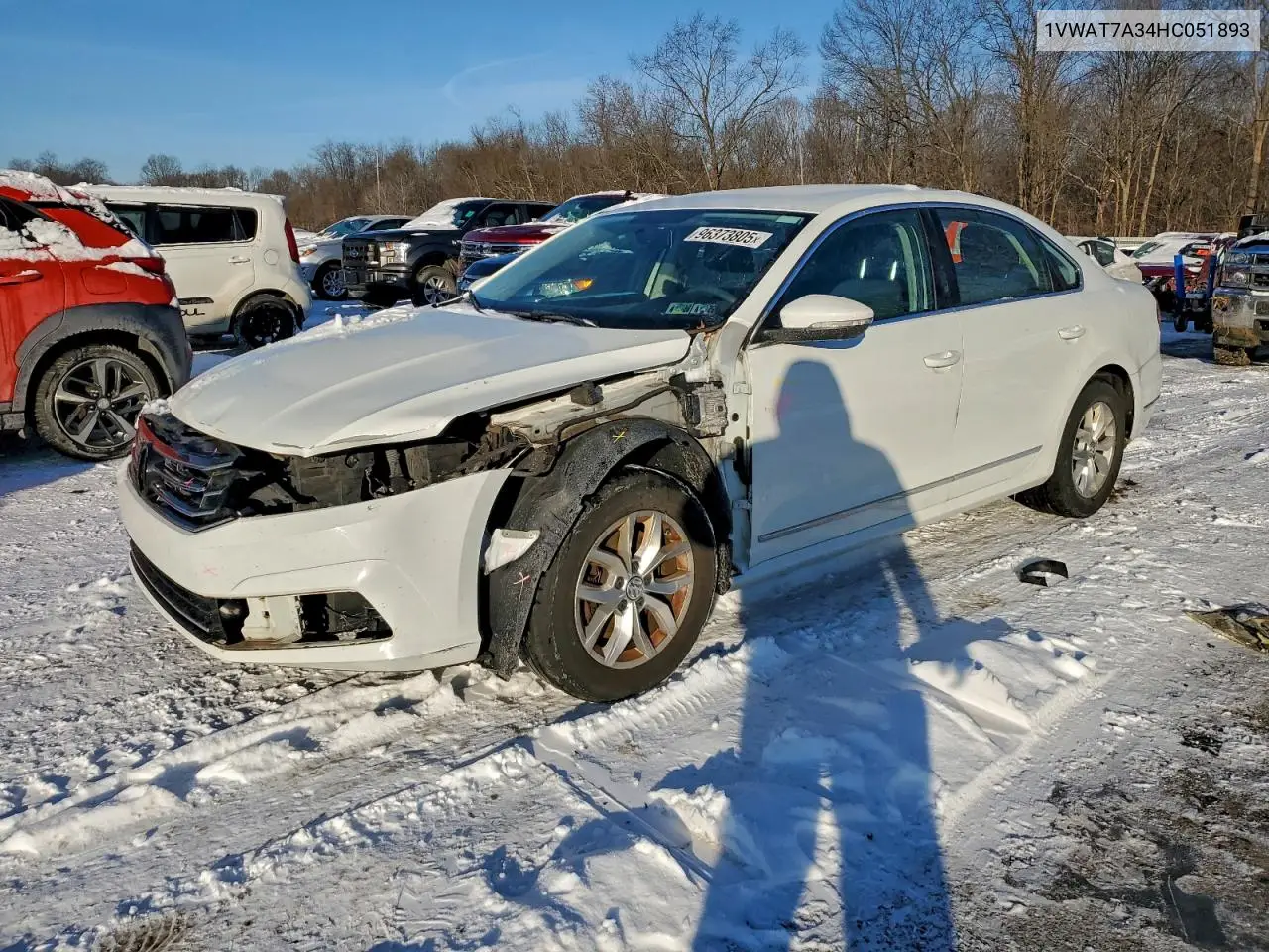 1VWAT7A34HC051893 2017 Volkswagen Passat S