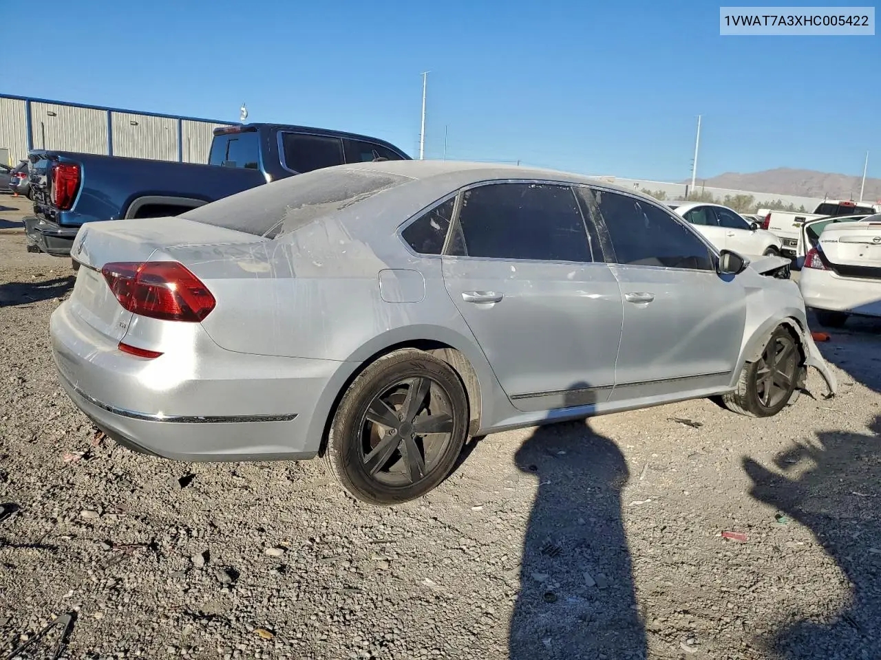 1VWAT7A3XHC005422 2017 Volkswagen Passat S