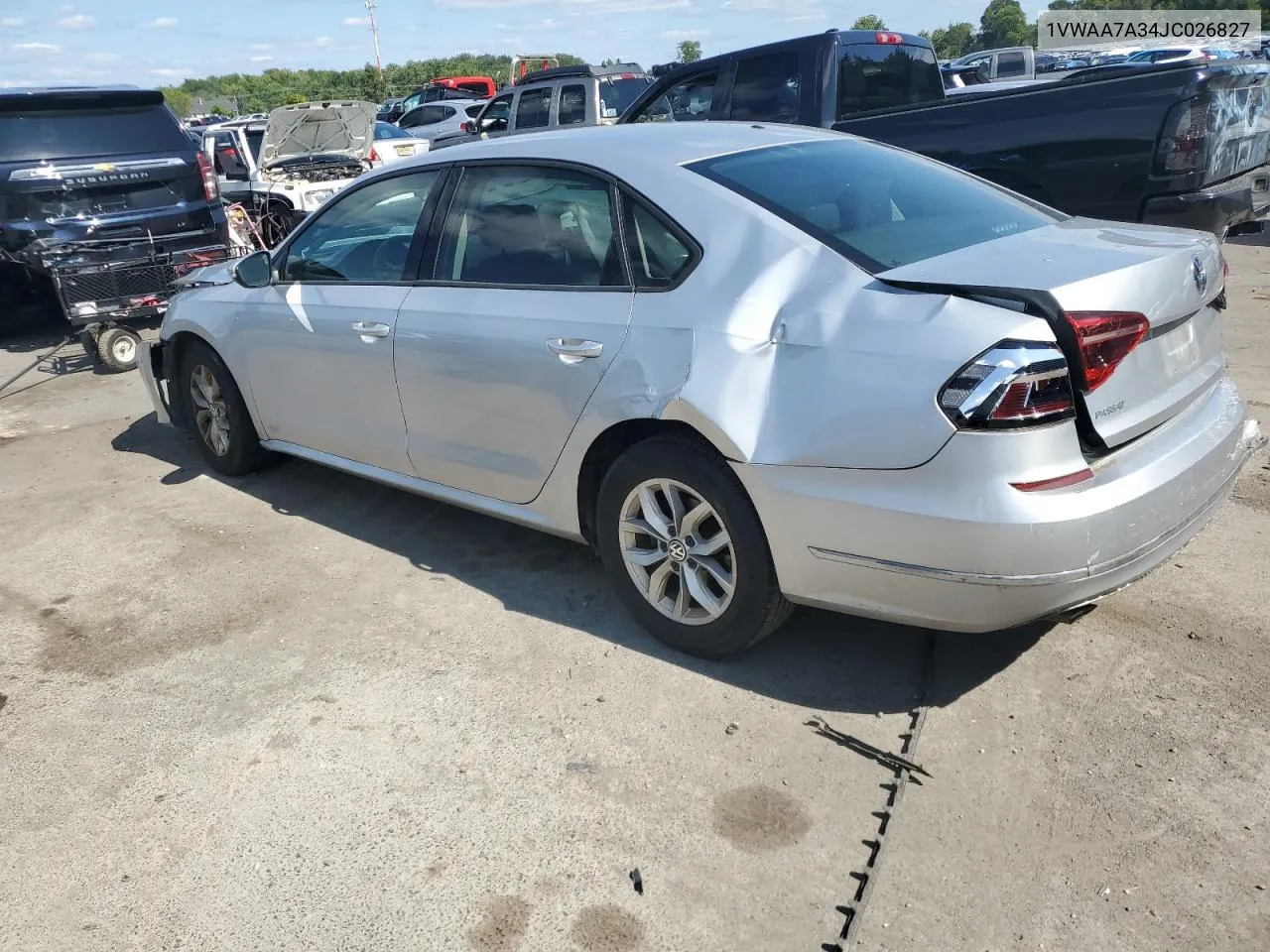 1VWAA7A34JC026827 2018 Volkswagen Passat S