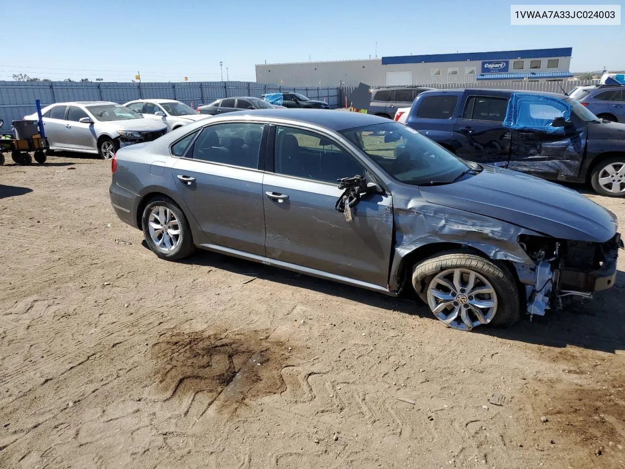 1VWAA7A33JC024003 2018 Volkswagen Passat S