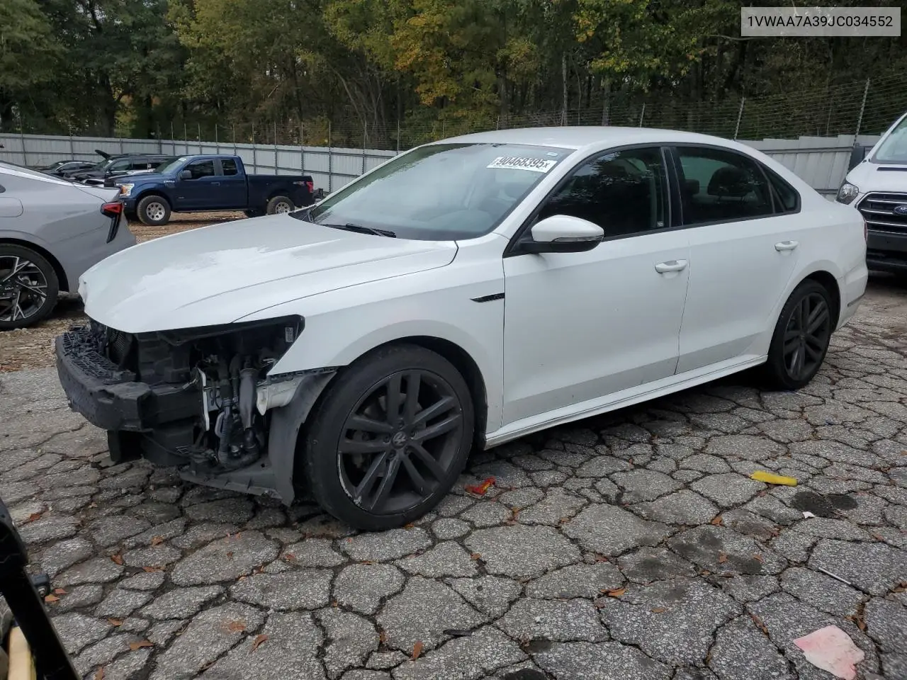 1VWAA7A39JC034552 2018 Volkswagen Passat S