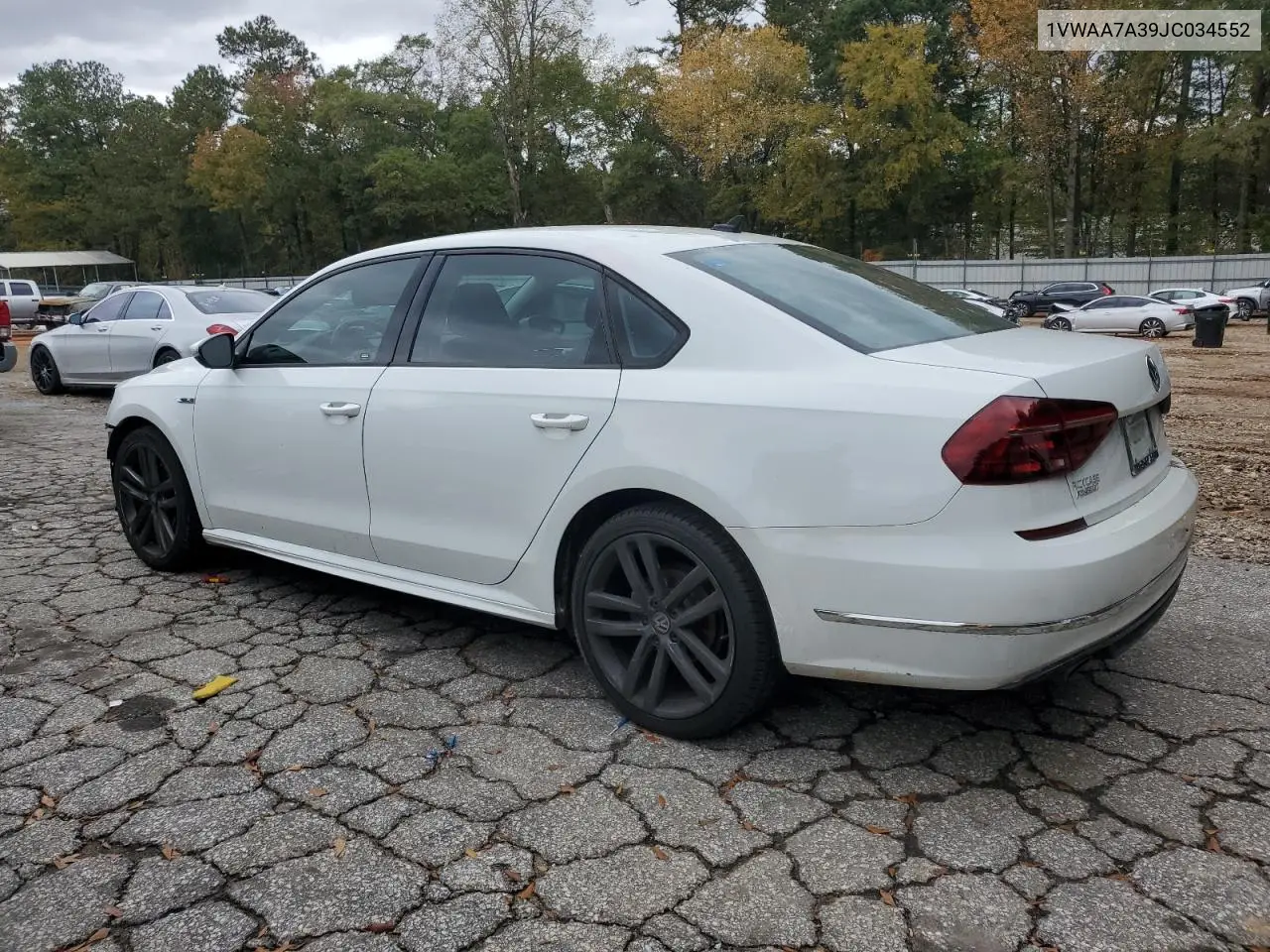 1VWAA7A39JC034552 2018 Volkswagen Passat S