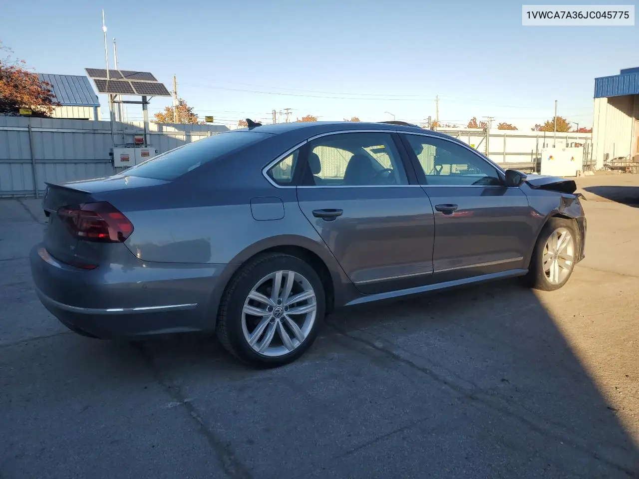 1VWCA7A36JC045775 2018 Volkswagen Passat Sel Premium