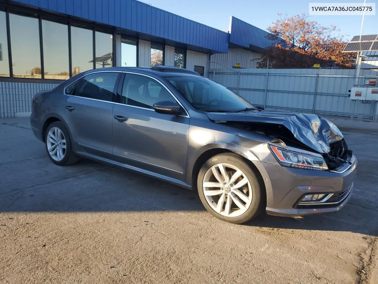 1VWCA7A36JC045775 2018 Volkswagen Passat Sel Premium