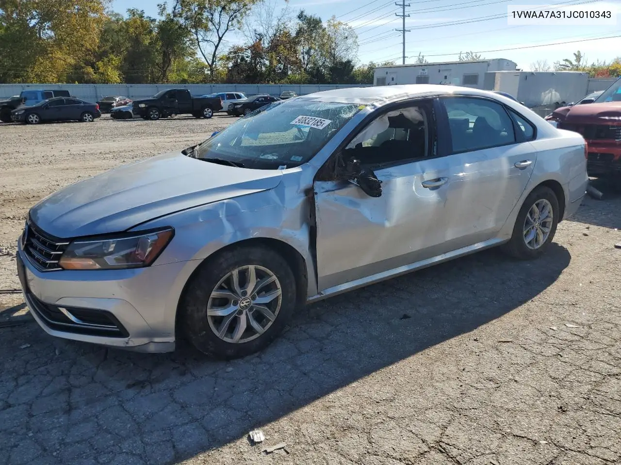 1VWAA7A31JC010343 2018 Volkswagen Passat S