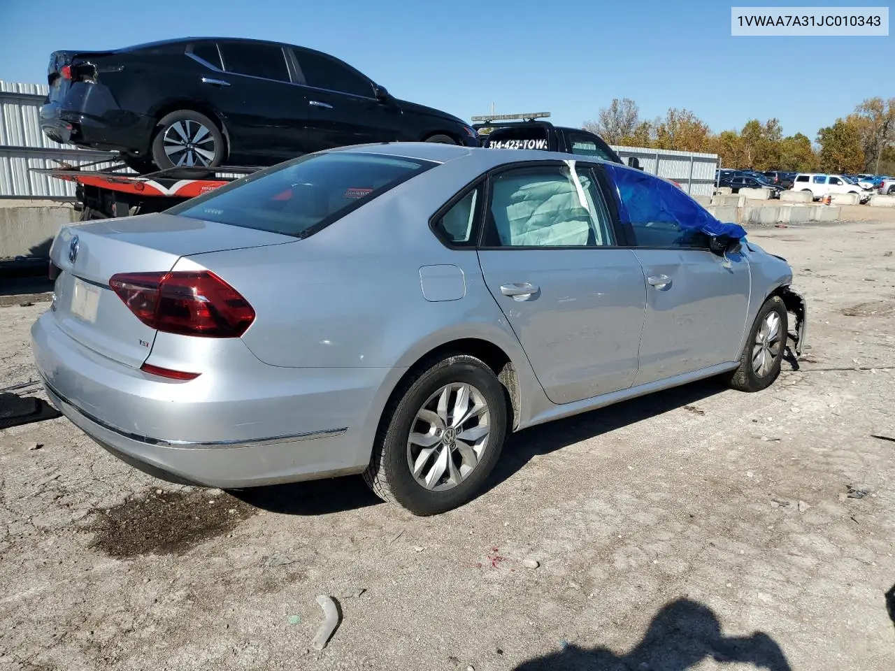 1VWAA7A31JC010343 2018 Volkswagen Passat S
