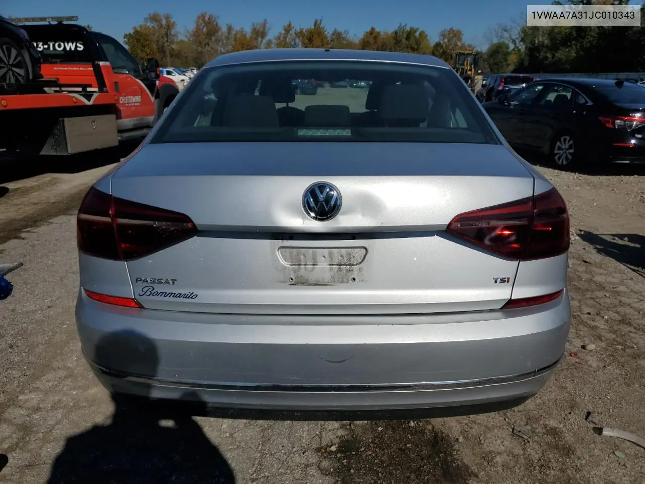 1VWAA7A31JC010343 2018 Volkswagen Passat S