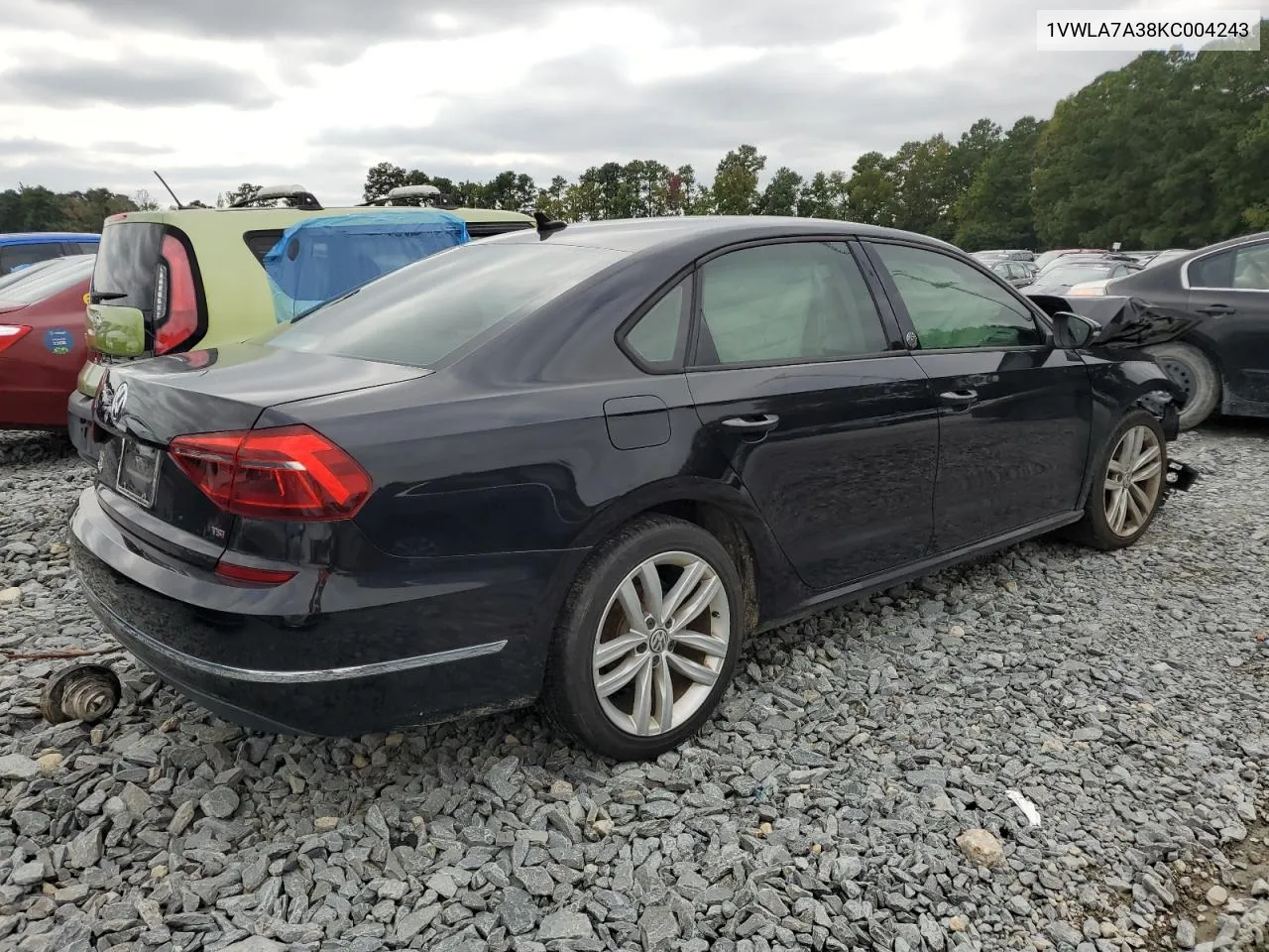 1VWLA7A38KC004243 2019 Volkswagen Passat Wolfsburg