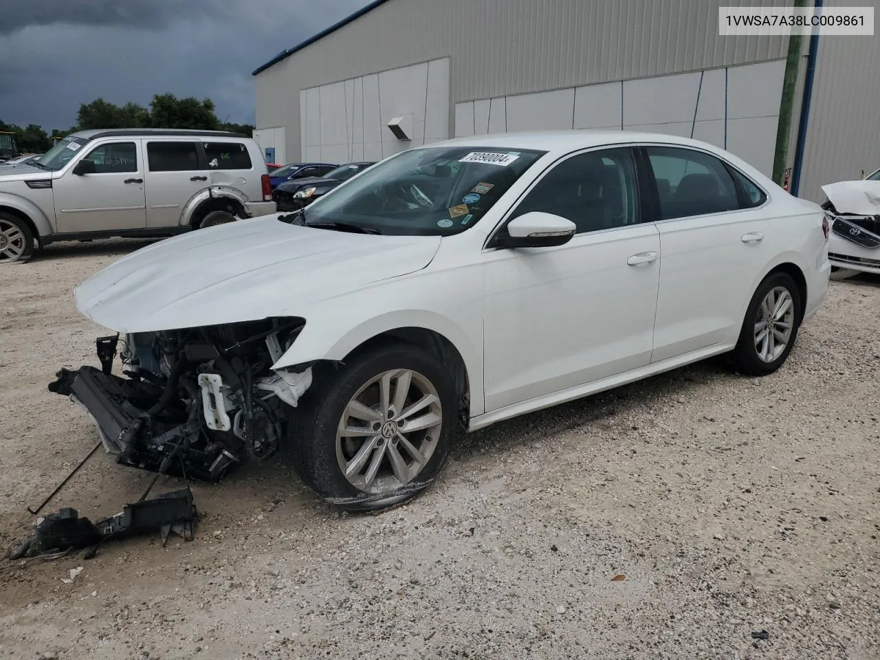 1VWSA7A38LC009861 2020 Volkswagen Passat Se