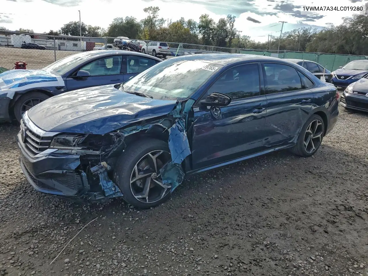 1VWMA7A34LC019280 2020 Volkswagen Passat R-Line