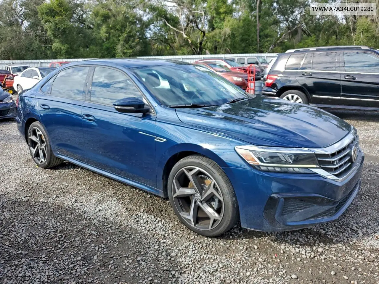 1VWMA7A34LC019280 2020 Volkswagen Passat R-Line